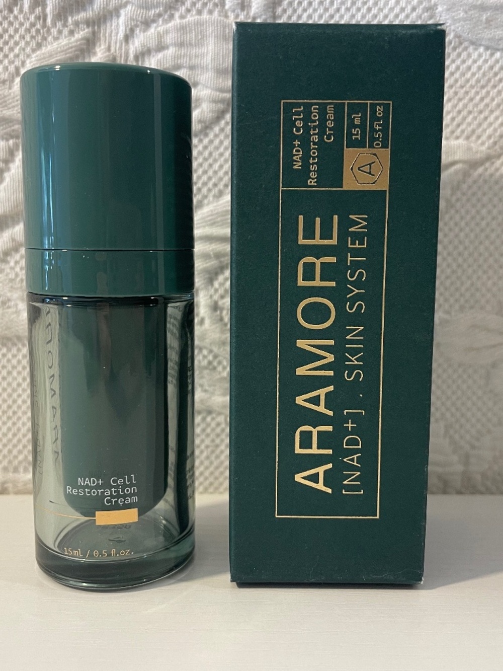 Aramore NAD+ Skin System NAD+ Cell Restoration Cream AM 15 ml / 0.5 fl oz NIB